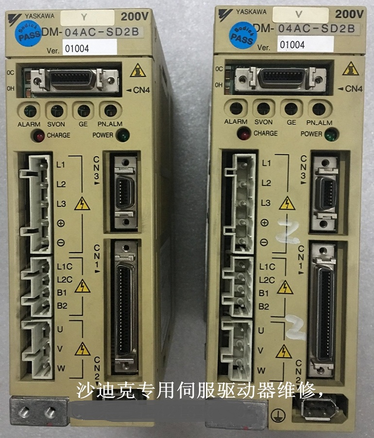 山東  煙臺(tái)沙迪克慢走絲專(zhuān)用安川伺服驅(qū)動(dòng)器SGDM-04AC-SD2B維修